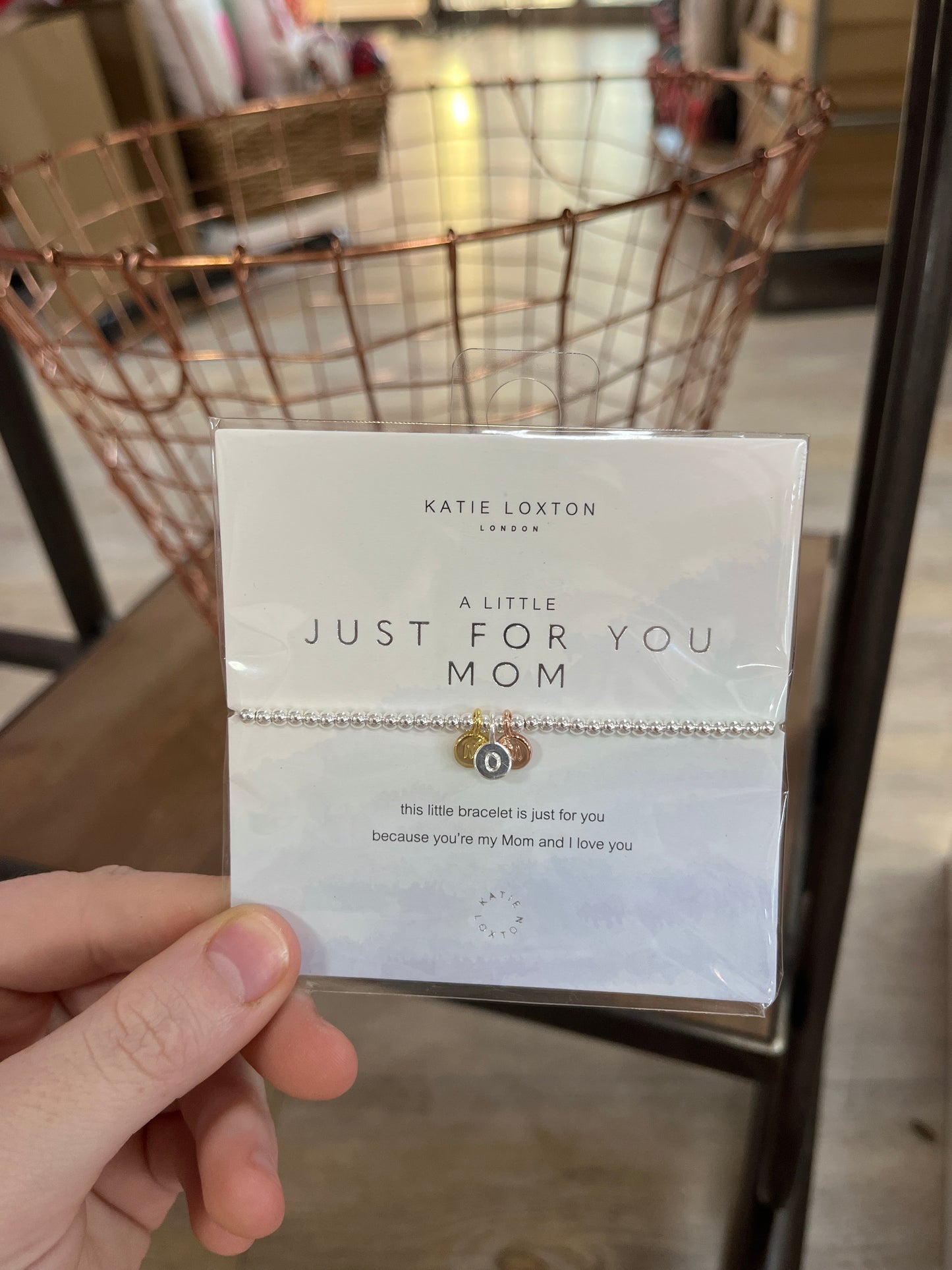 A LITTLE "JUST FOR YOU MOM" BRACELET