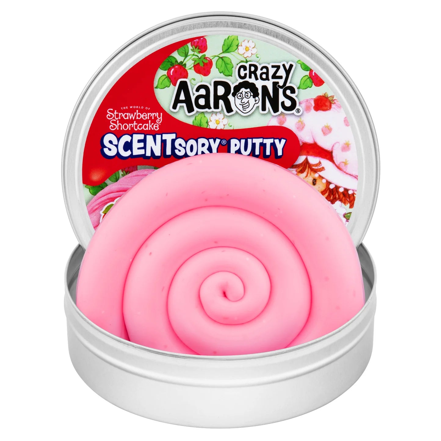 CRAZY AARON'S STRAWBERRY SHORTCAKE 4" SCENTSORY TIN