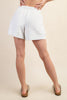 SCUBA PLEAT CASUAL SHORTS - LIGHT HEATHER GRAY