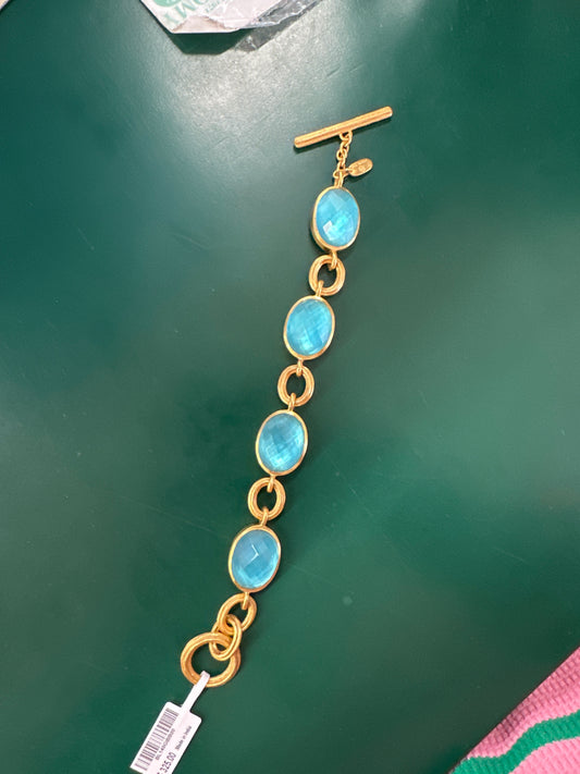 BARCELONA BRACELET GOLD IRD BAHAMIAN BLUE