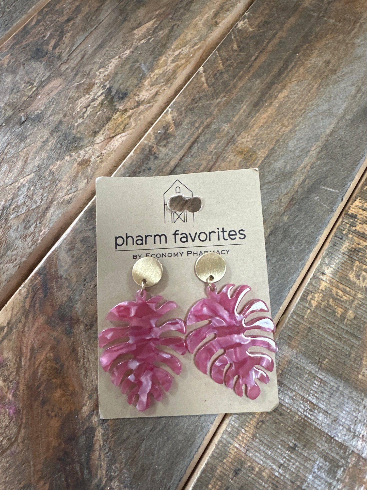 EARRINGS- PALM SPRING PINK