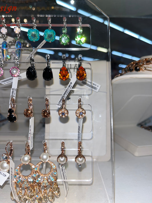 RG PURPLE & PEARL COIN EARRING