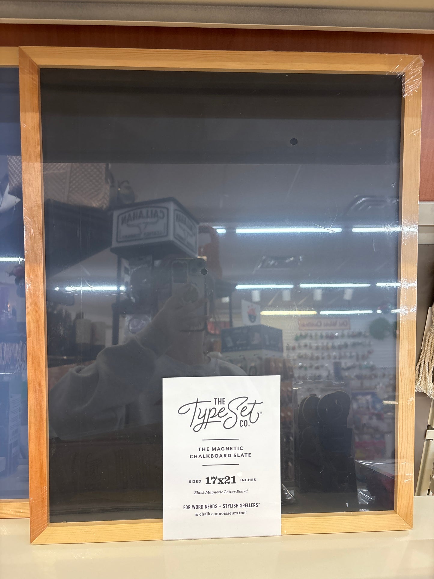 TYPE SET 17x21 CHALKBOARD SLATE - INKY BLACK