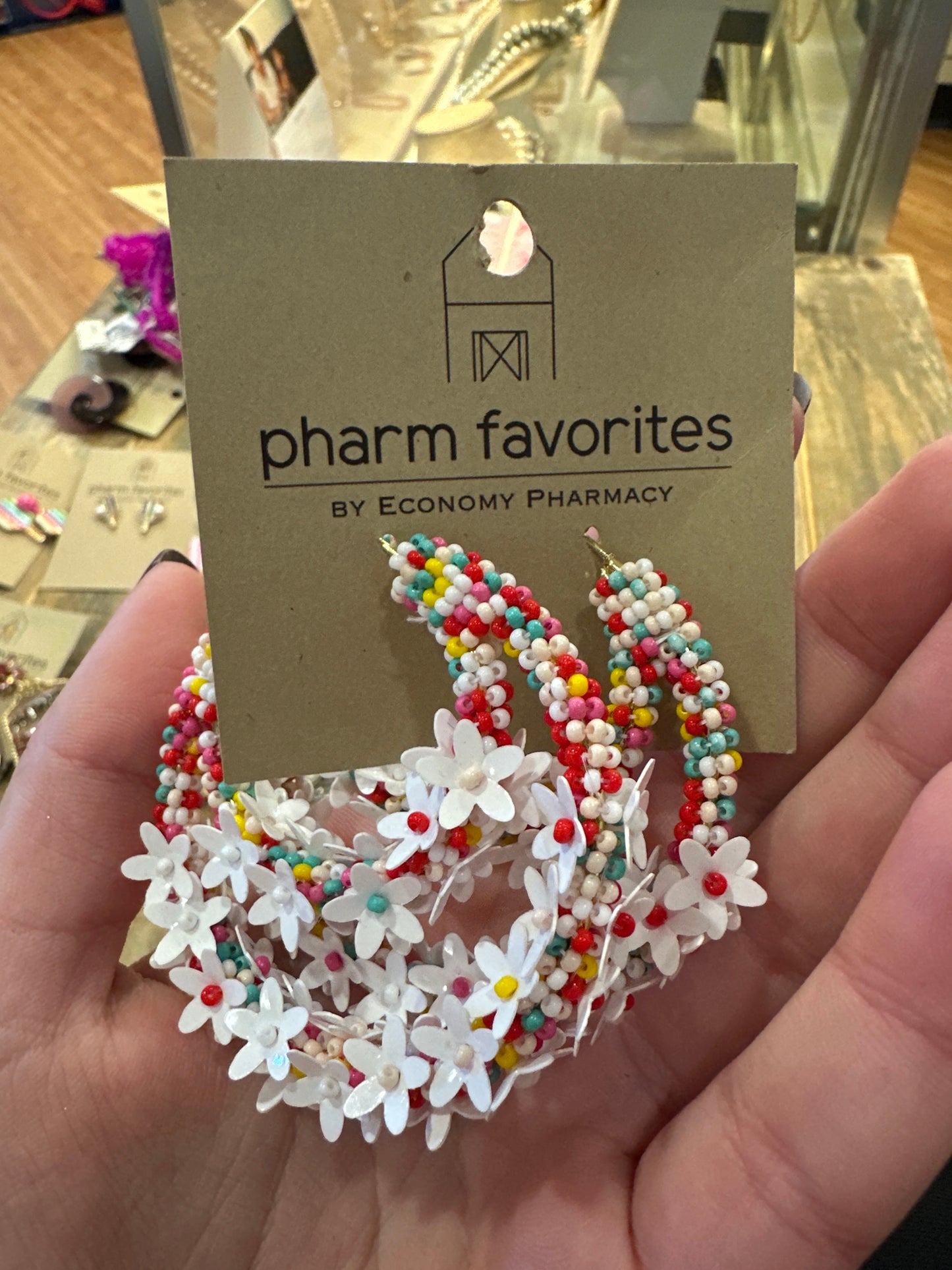 ZEST OF LIFE BEADED FLORAL EARRINGS