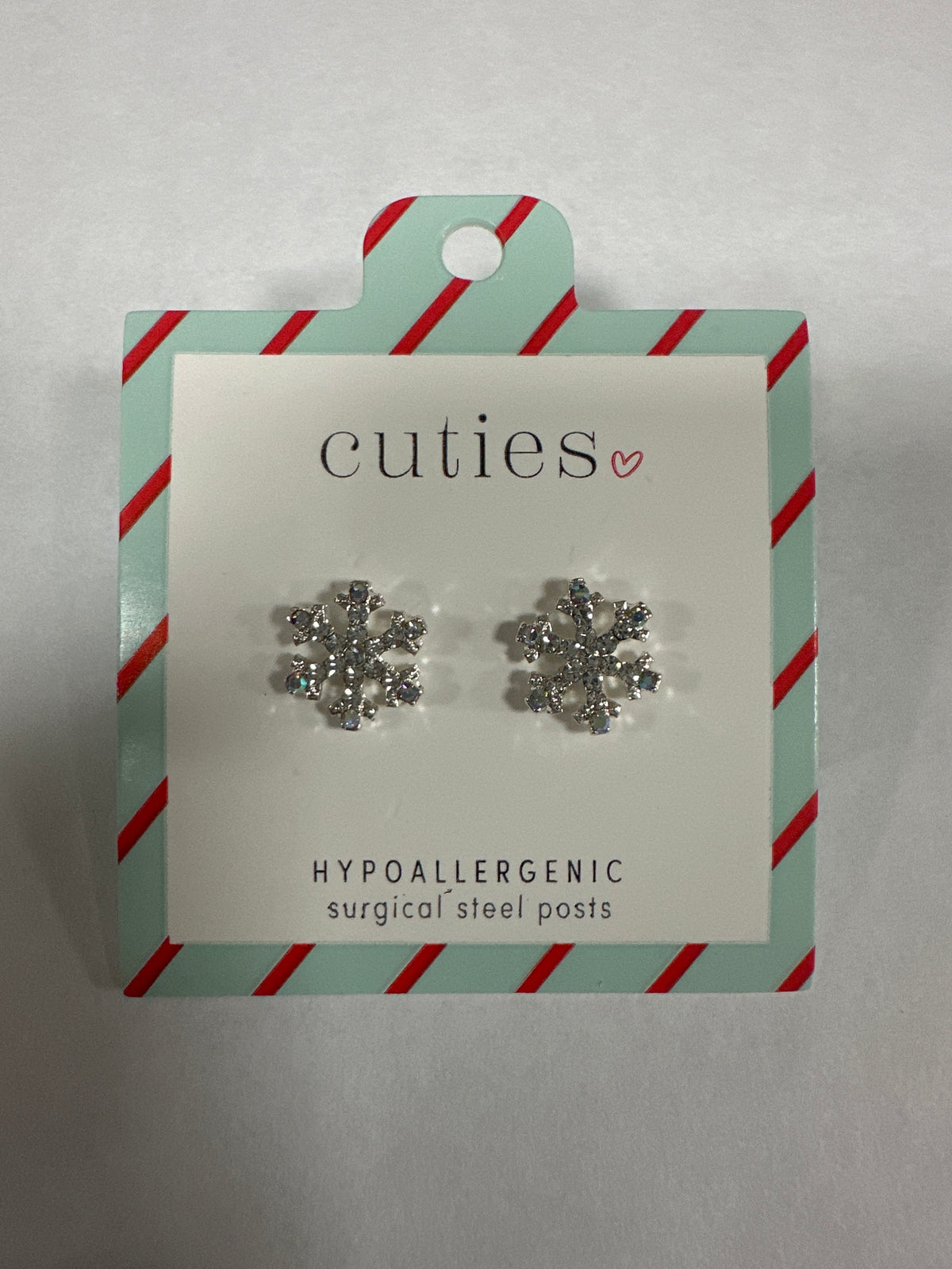 AB CRYSTAL SNOWFLAKES EARRINGS