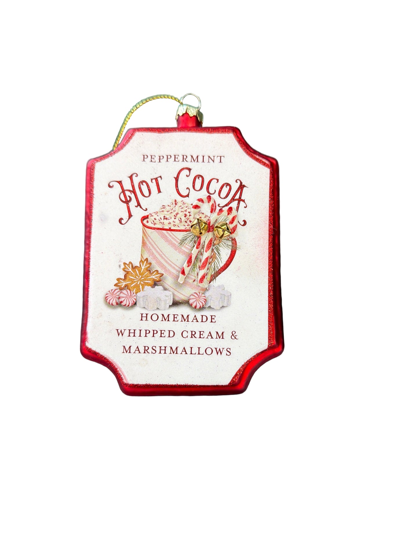 RAZ ORNAMENT-HOT COCOA SIGN
