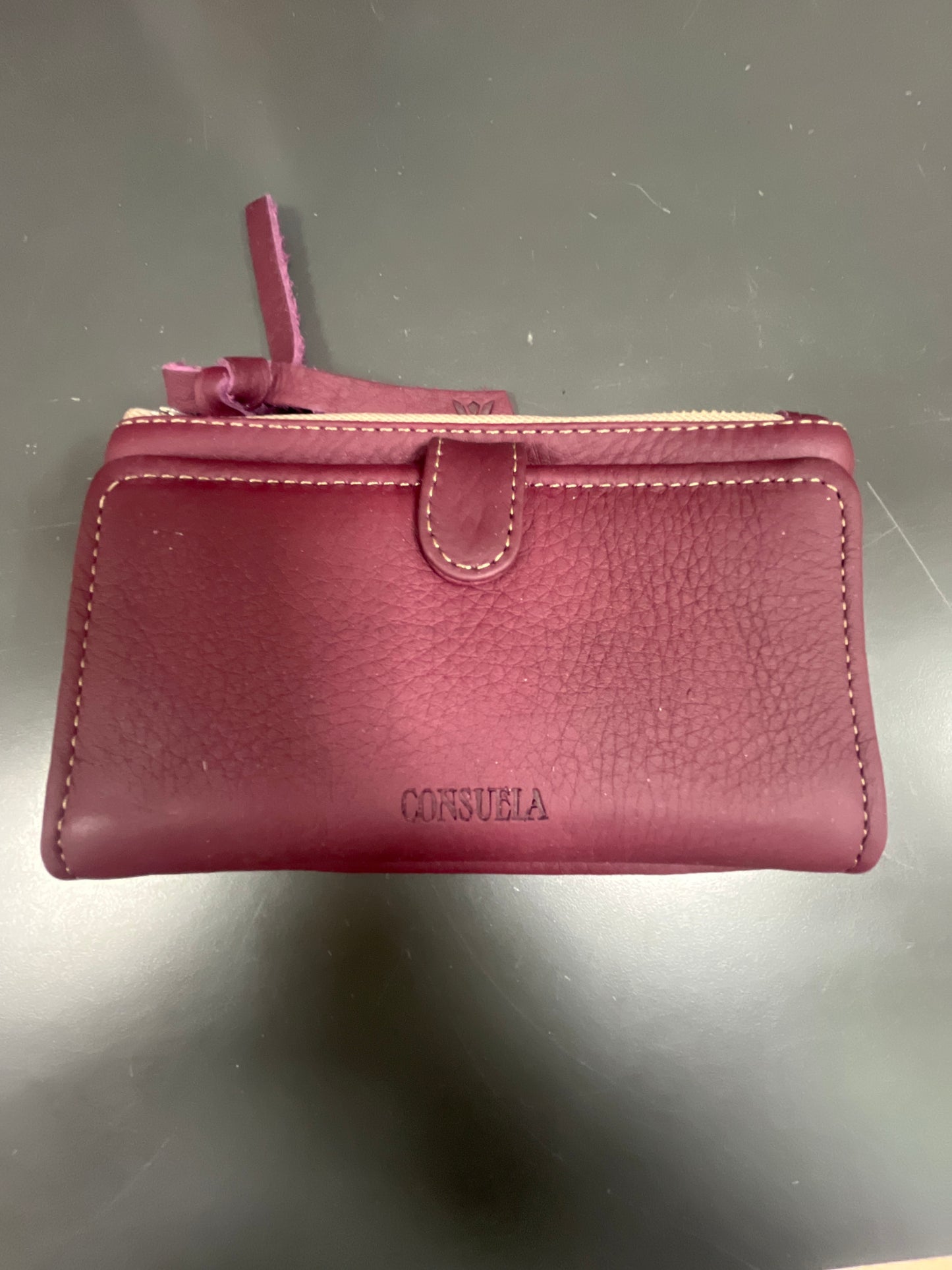 CONSUELA SLIM WALLET - PLUM