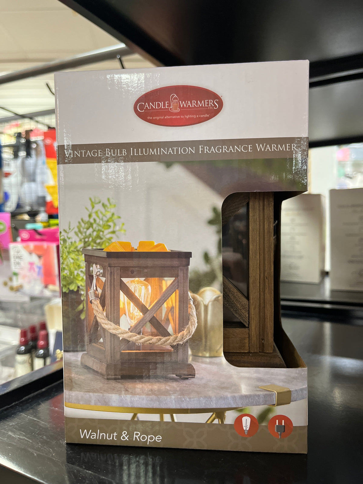 FRAGRANCE WARMER - WALNUT & ROPE - Pharm Favorites by Economy Pharmacy