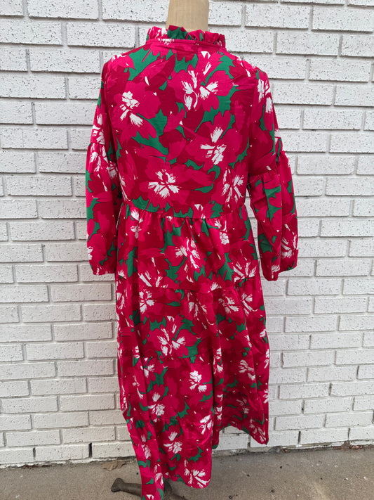Pretty Poinsettias Christina Dress
