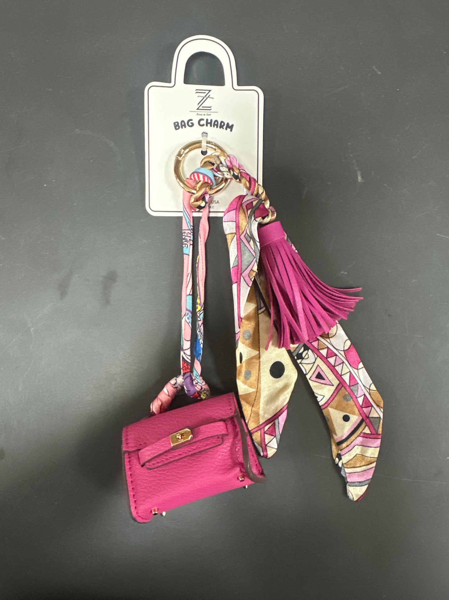 MINI BAG SCARF BAG CHARM