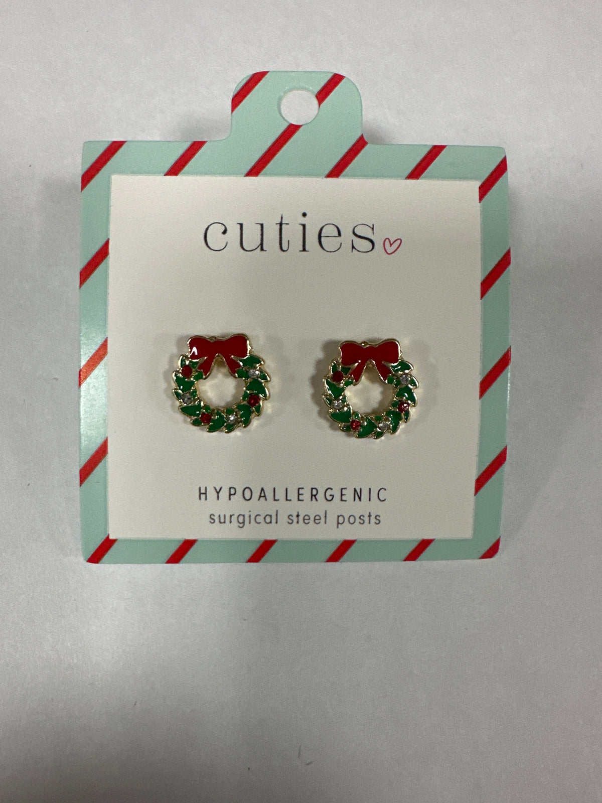 ENAMELED WREATHS W EARRINGS