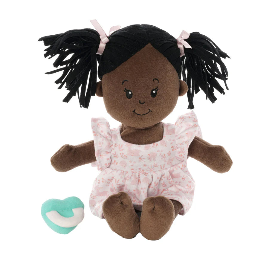 LOVE, STELLA DOLL BROWN WITH BLACK PIGTAILS