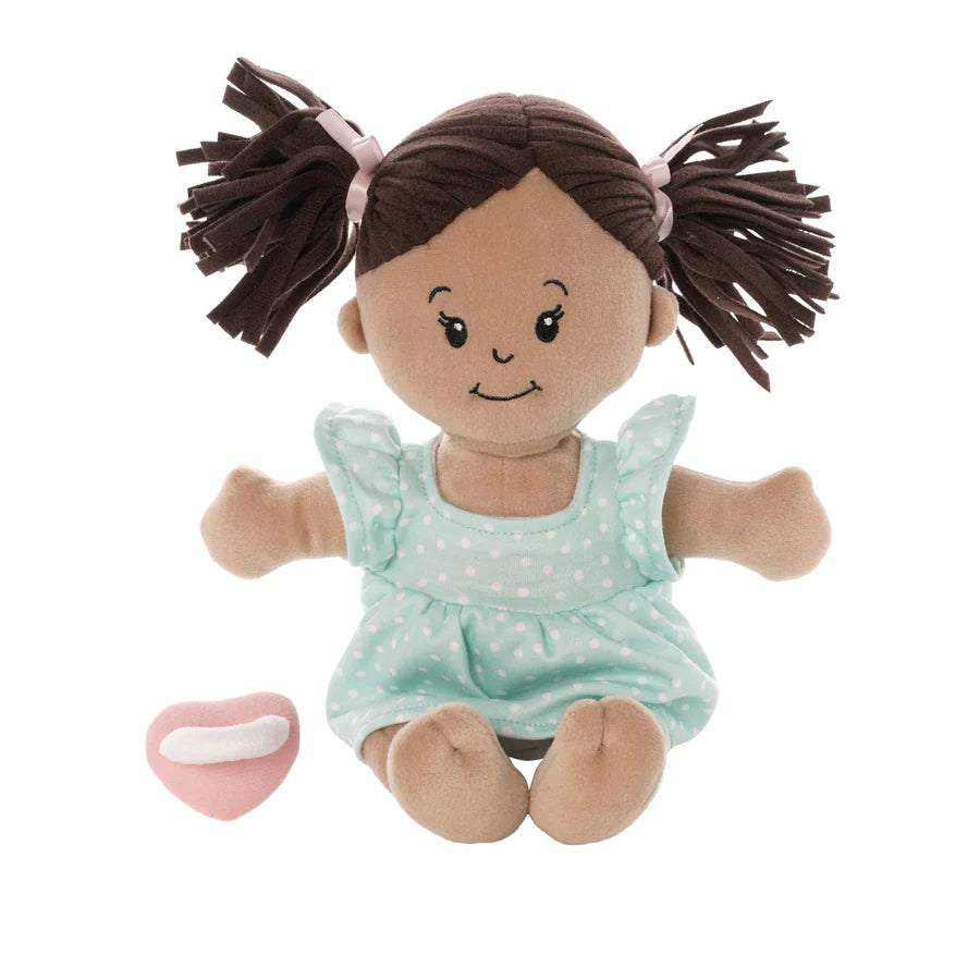 LOVE, STELLA DOLL LIGHT BEIGE WITH BROWN PIGTAILS