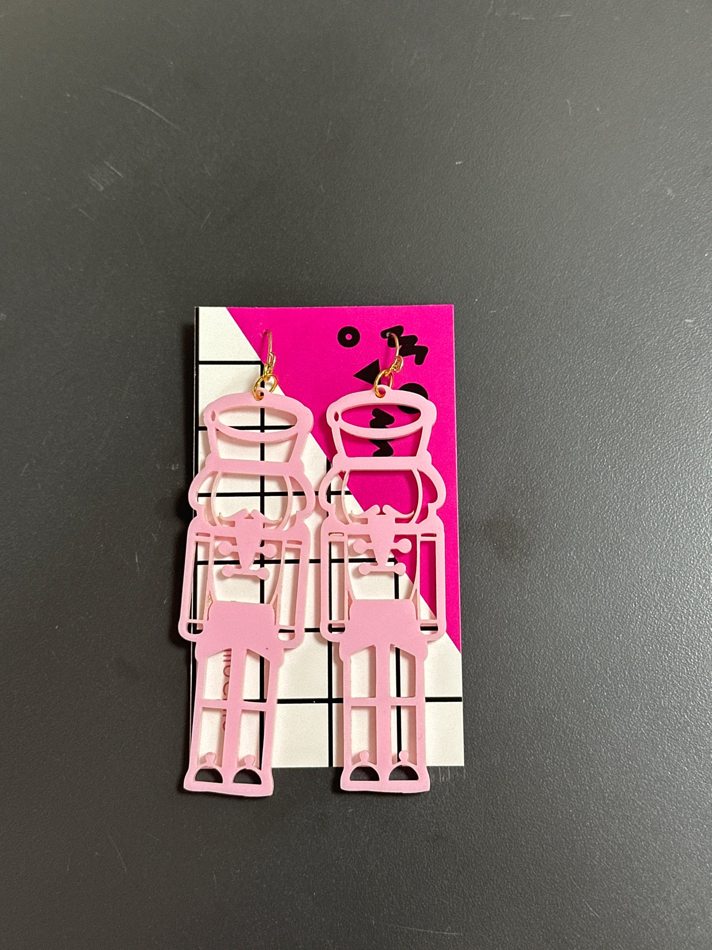 ACRYLIC NUTCRACKER EARRINGS