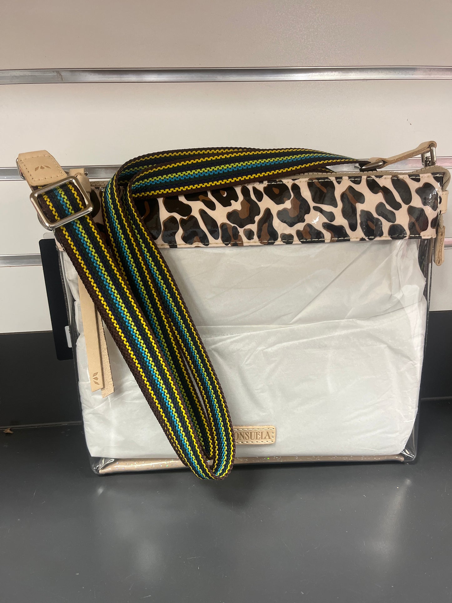 CONSUELA DOWNTOWN CROSSBODY - CLEAR MONA
