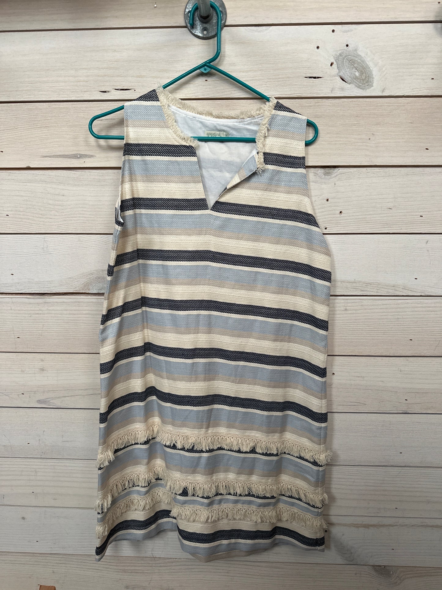 EVIE FRINGE DRESS CAROLINA BLUE STRIPE - Pharm Favorites by Economy Pharmacy