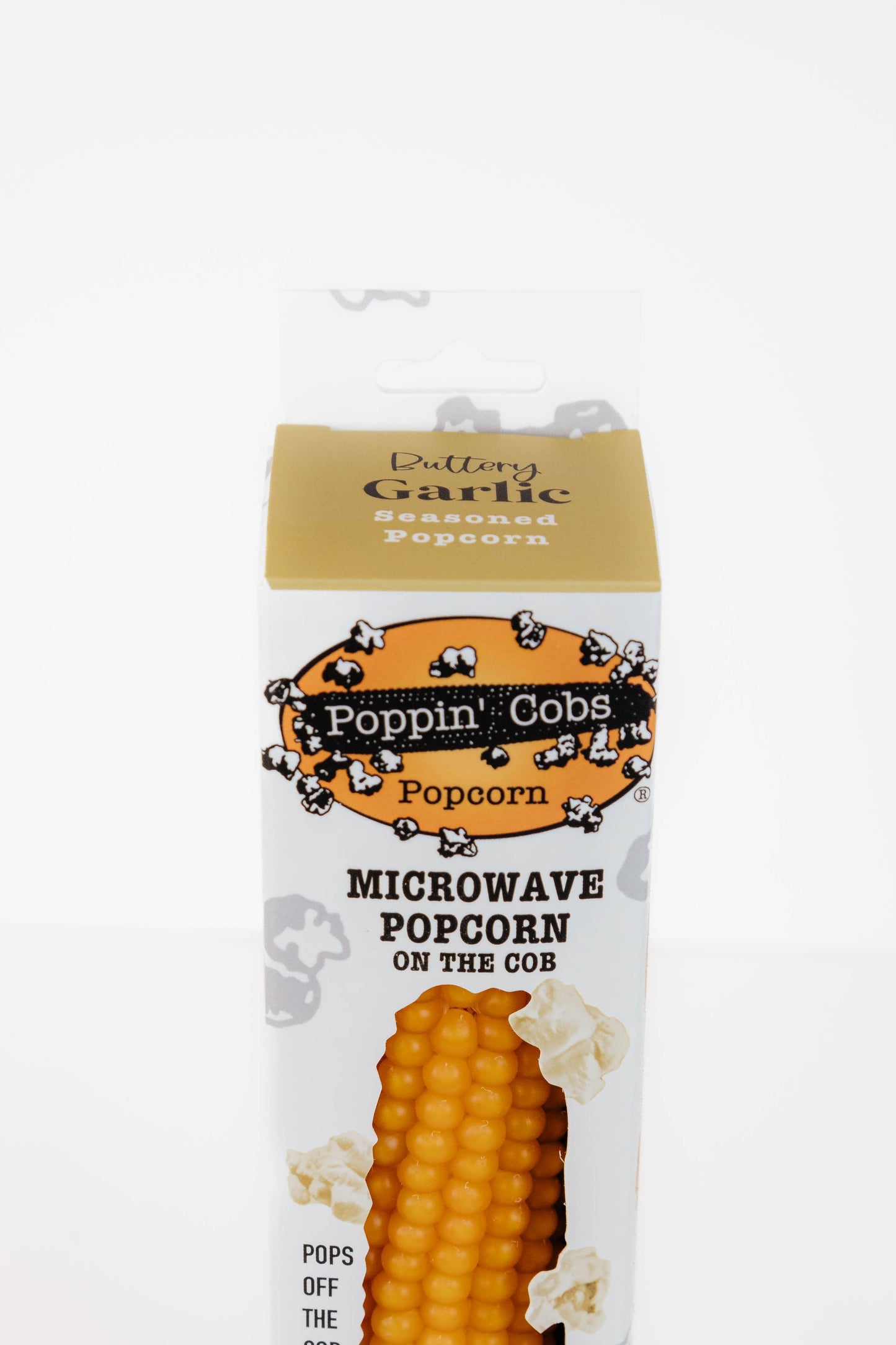 Popcorn on the Cob with Buttery Garlic Seasoning