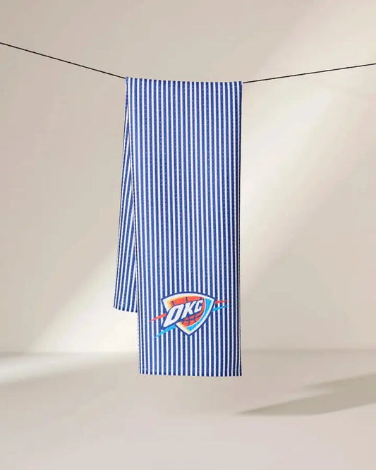 GEOMETRY TEA TOWEL - OKC THUNDER