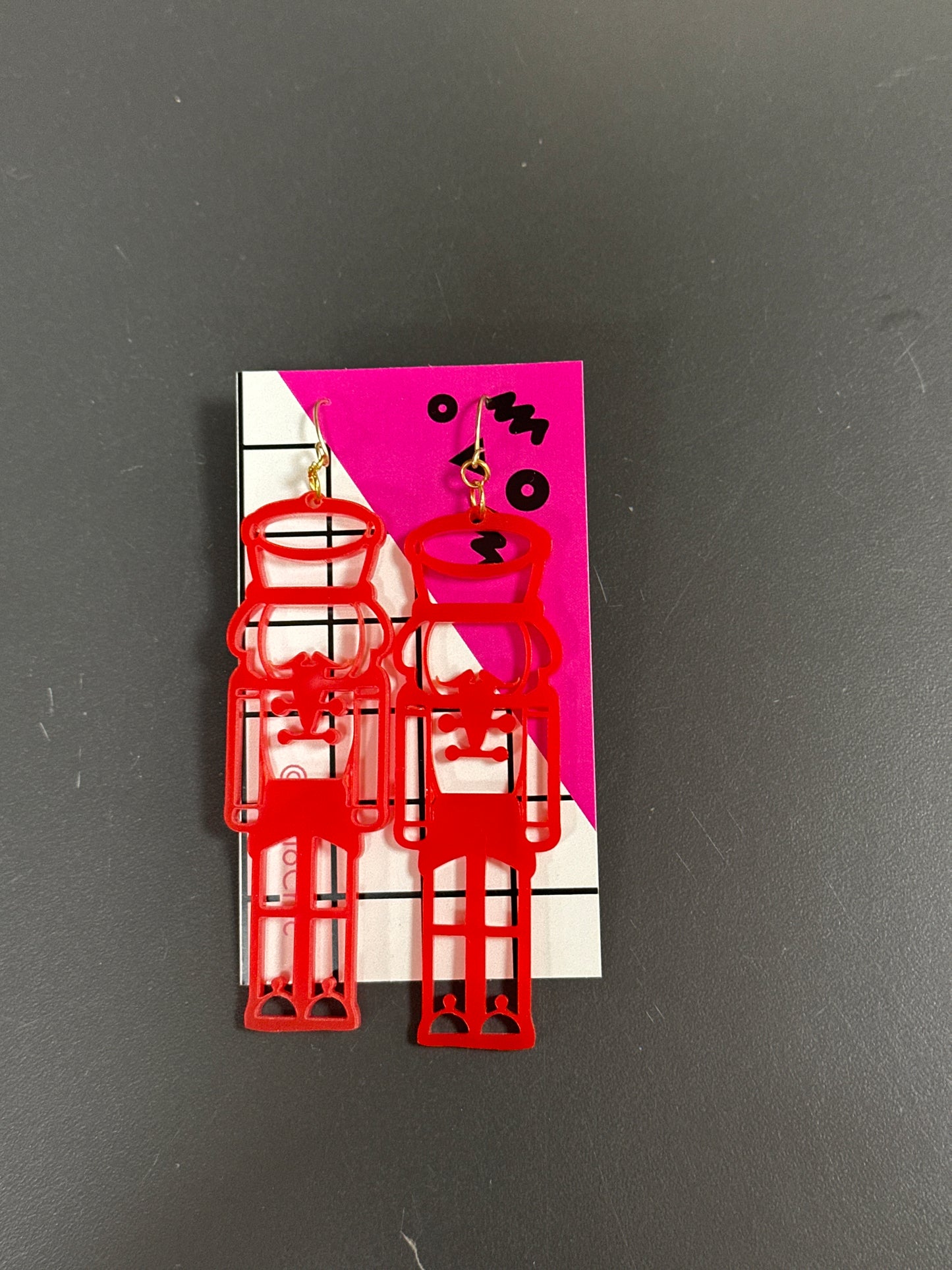 ACRYLIC NUTCRACKER EARRINGS