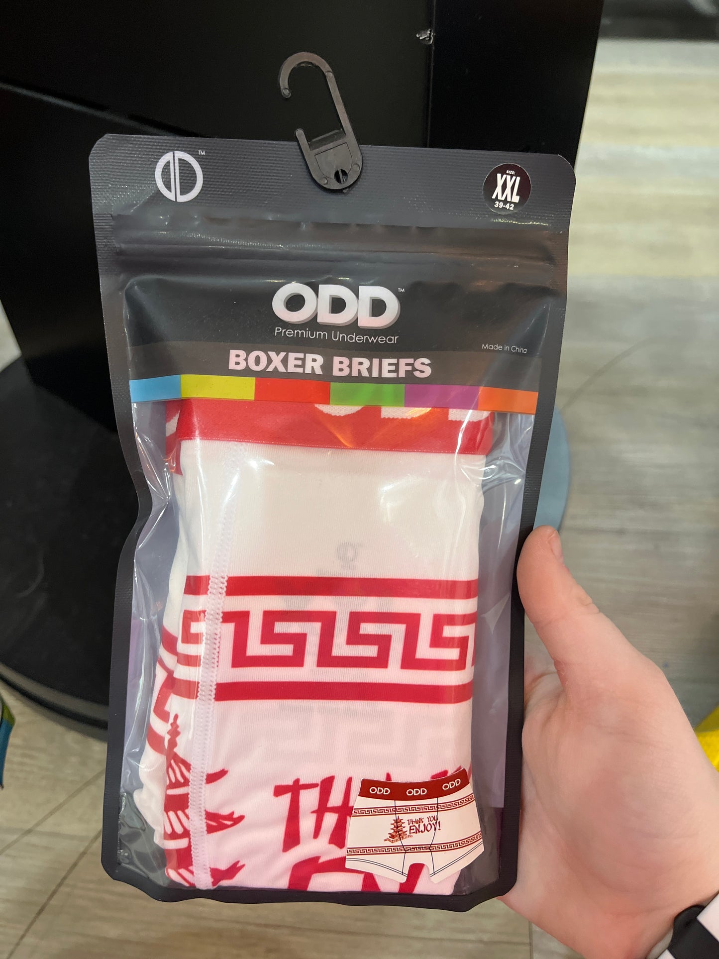 BOXER BRIEFS - THANK YOU ENJOY - XXL