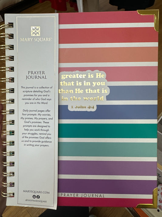 PRAYER JOURNAL - GREATER IS HE