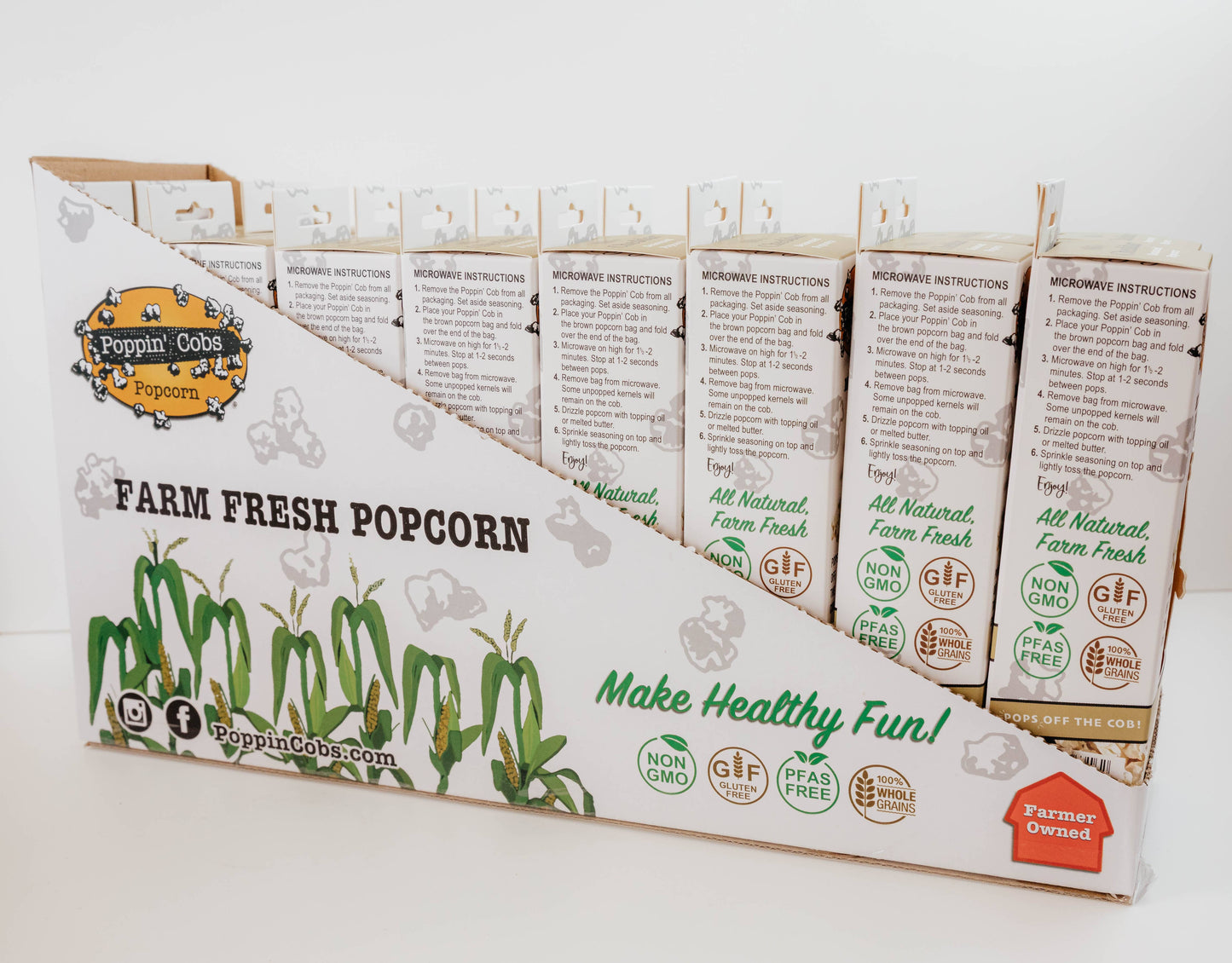 Popcorn on the Cob with White Cheddar Seasoning