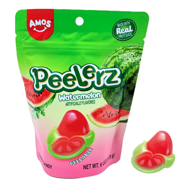 AMOS GUMMY PEELERZ - WATERMELON 6OZ - Pharm Favorites by Economy Pharmacy