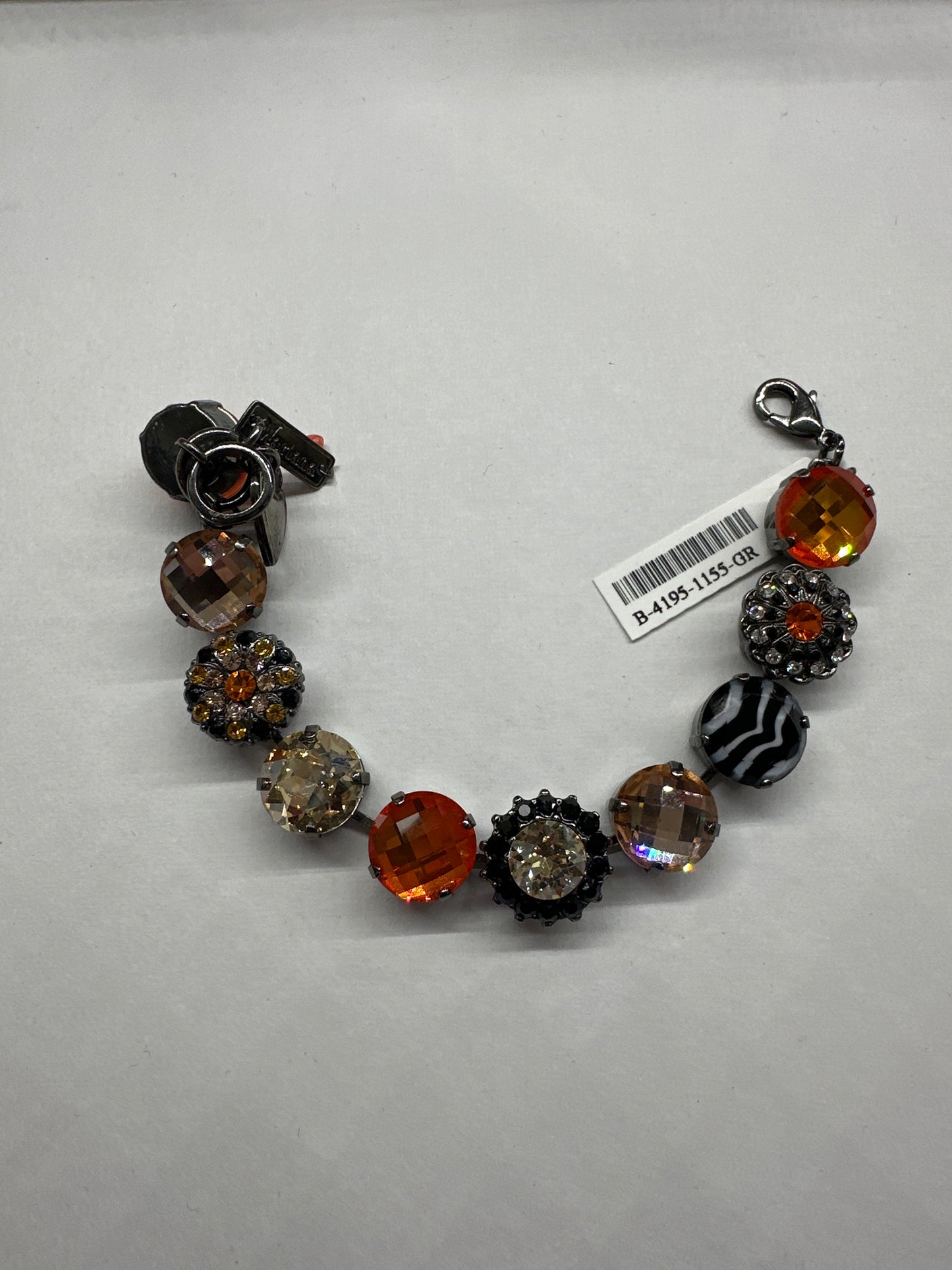 MARIANA BACELET - GR - ZEBRA, BLACK, & ORANGE