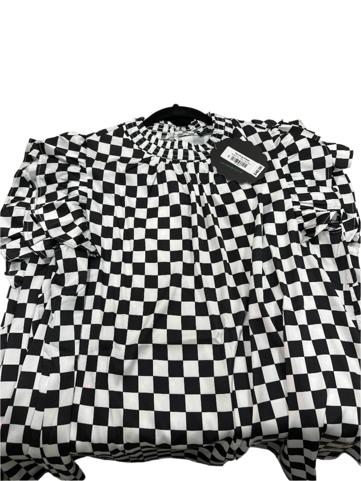 BABYDOLL TOP - BLACK CHECKED - Pharm Favorites by Economy Pharmacy