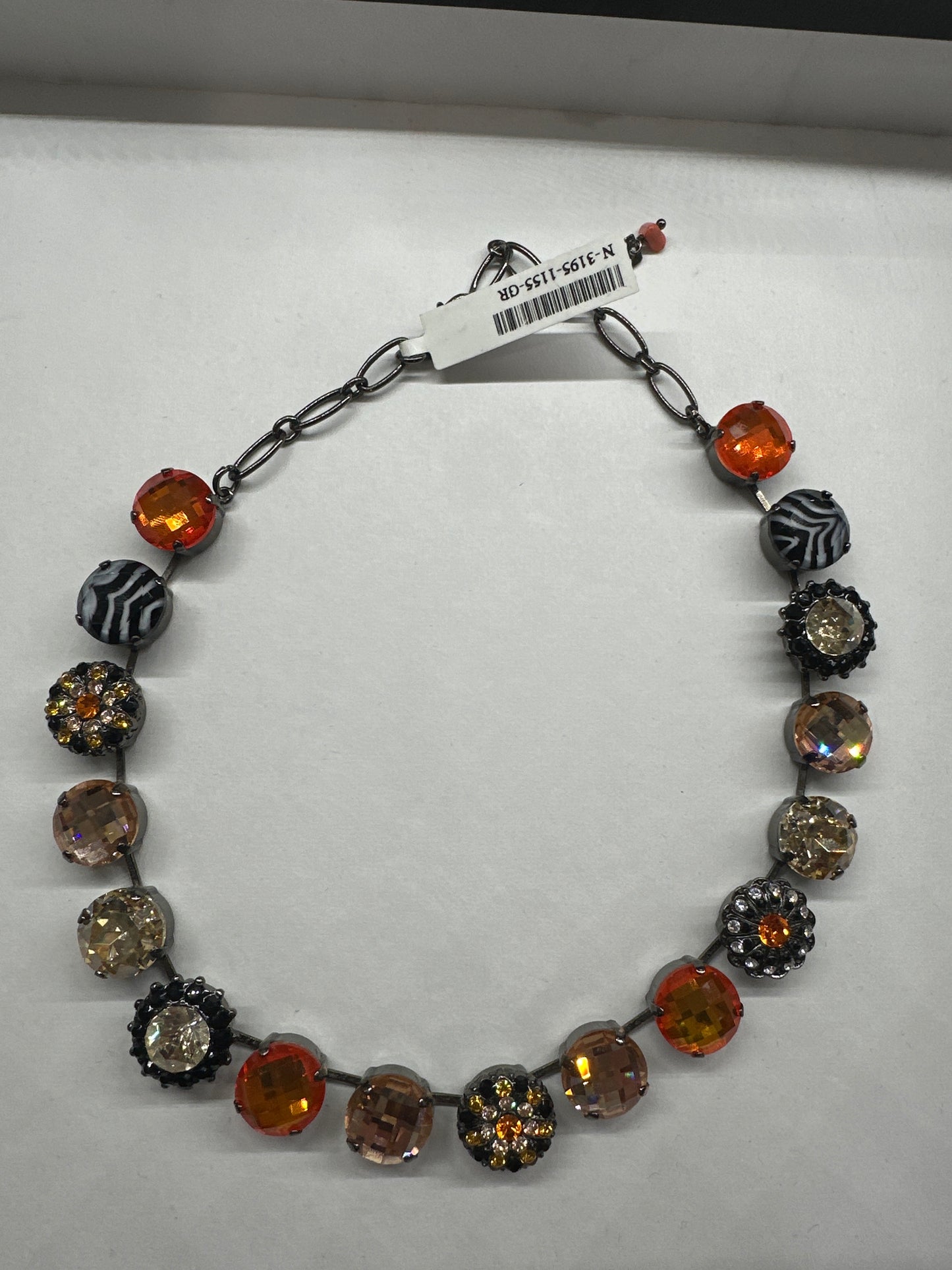 MARIANA NKLC - GR - ZEBRA, BLACK, & ORANGE