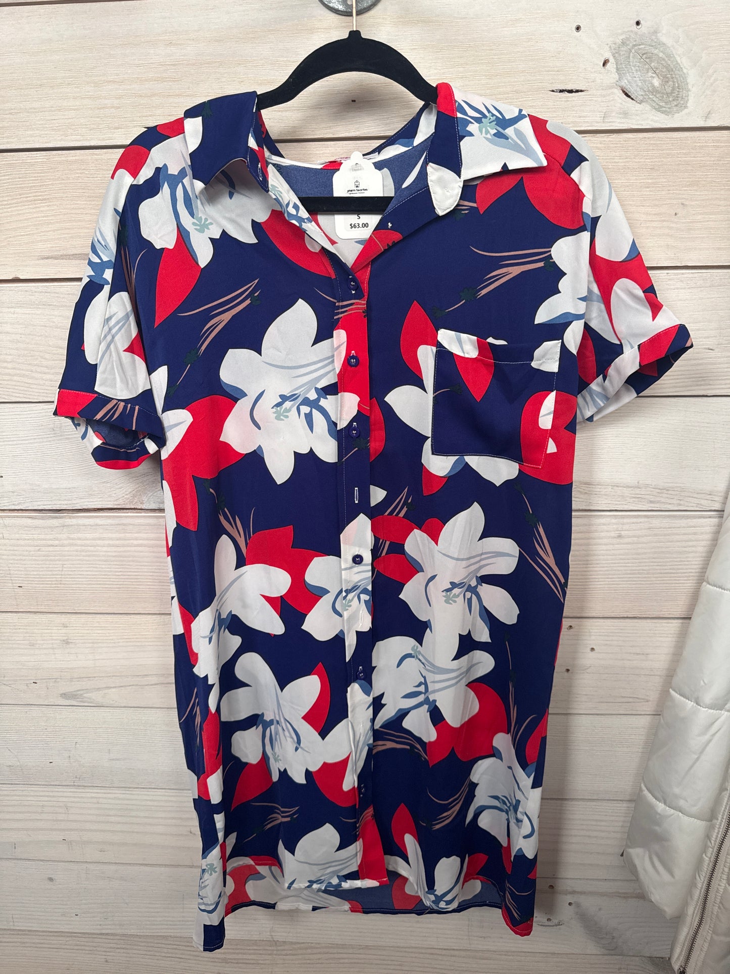 PATRIOTIC HAWAIIAN PRINT DRESS