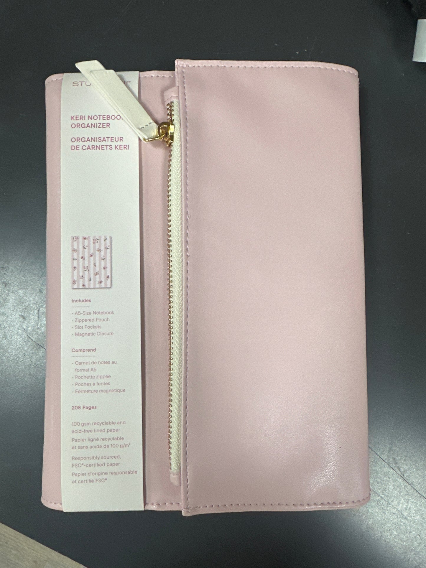 BLUSH & IVORY KERI NOTEBOOK ORGANIZER