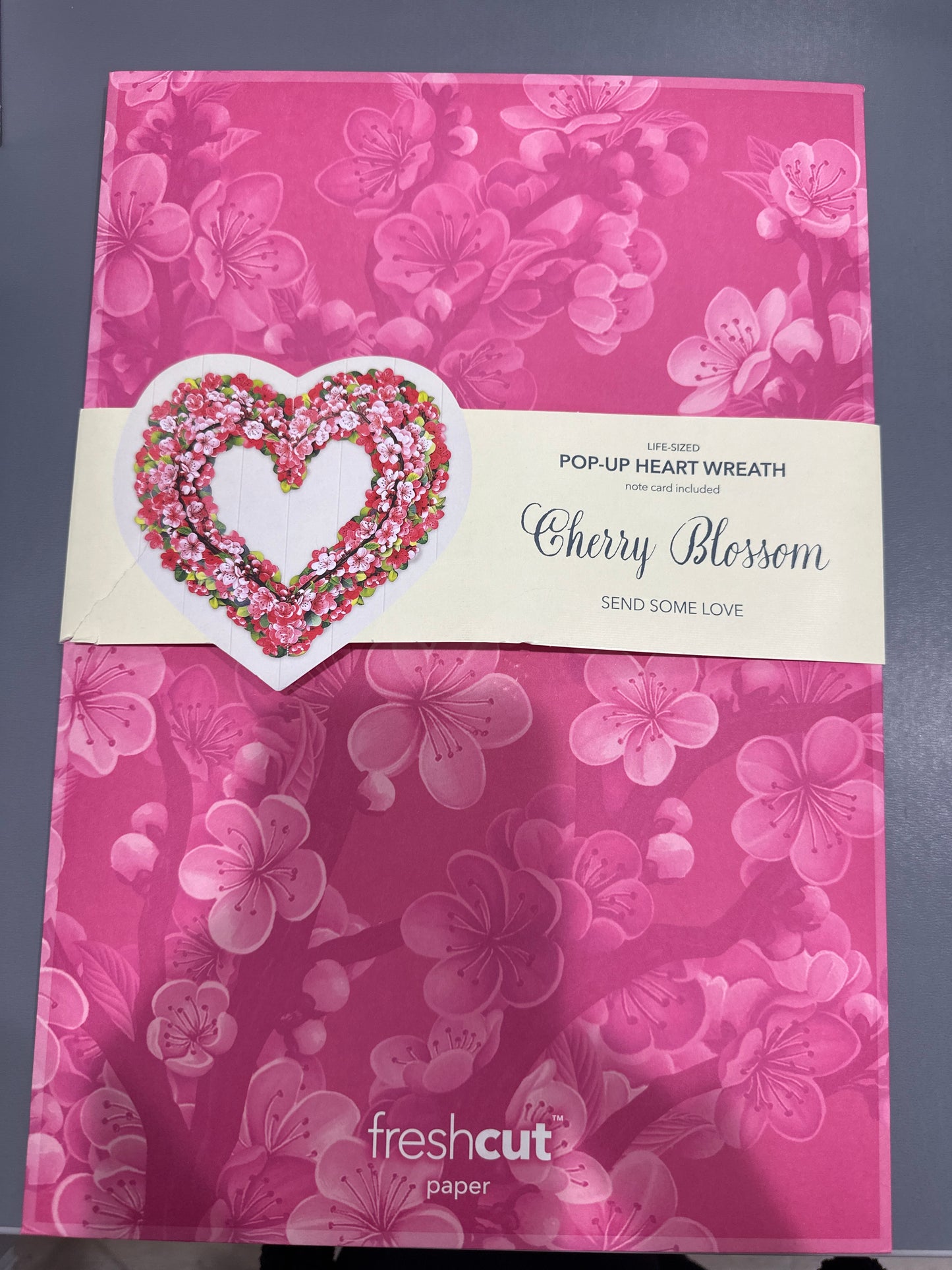 CHERRY BLOSSOM HEART WREATH