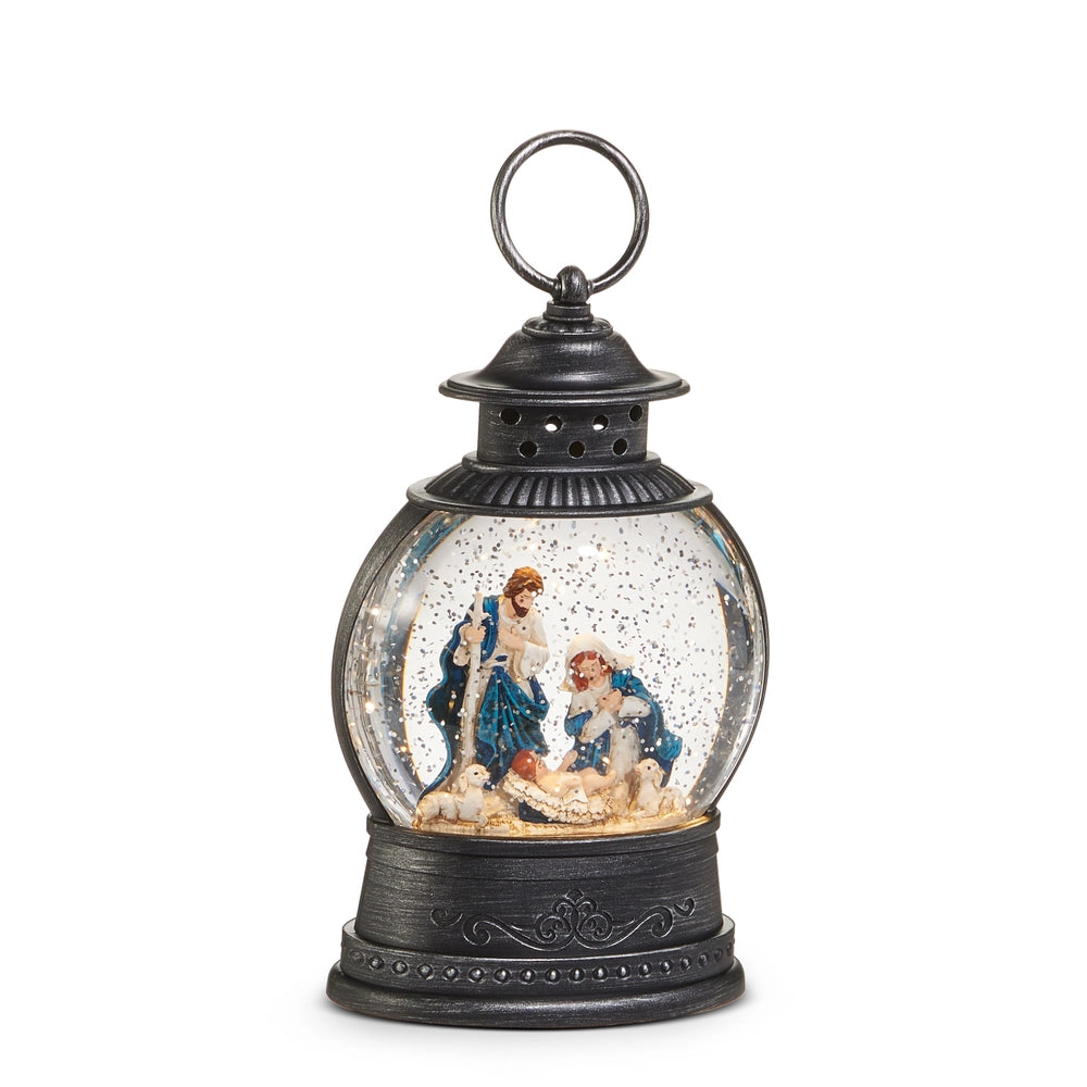 8" Nativity Lighted Water Lantern