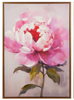 PINK PEONY FRAMED WALL ART