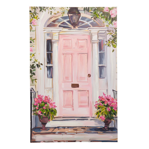 PINK DOOR WALL ART
