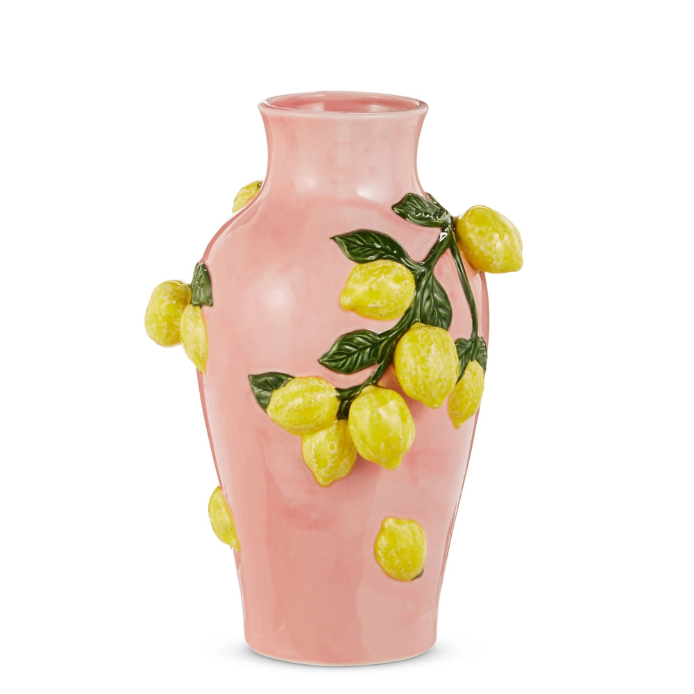 13" LEMON VASE