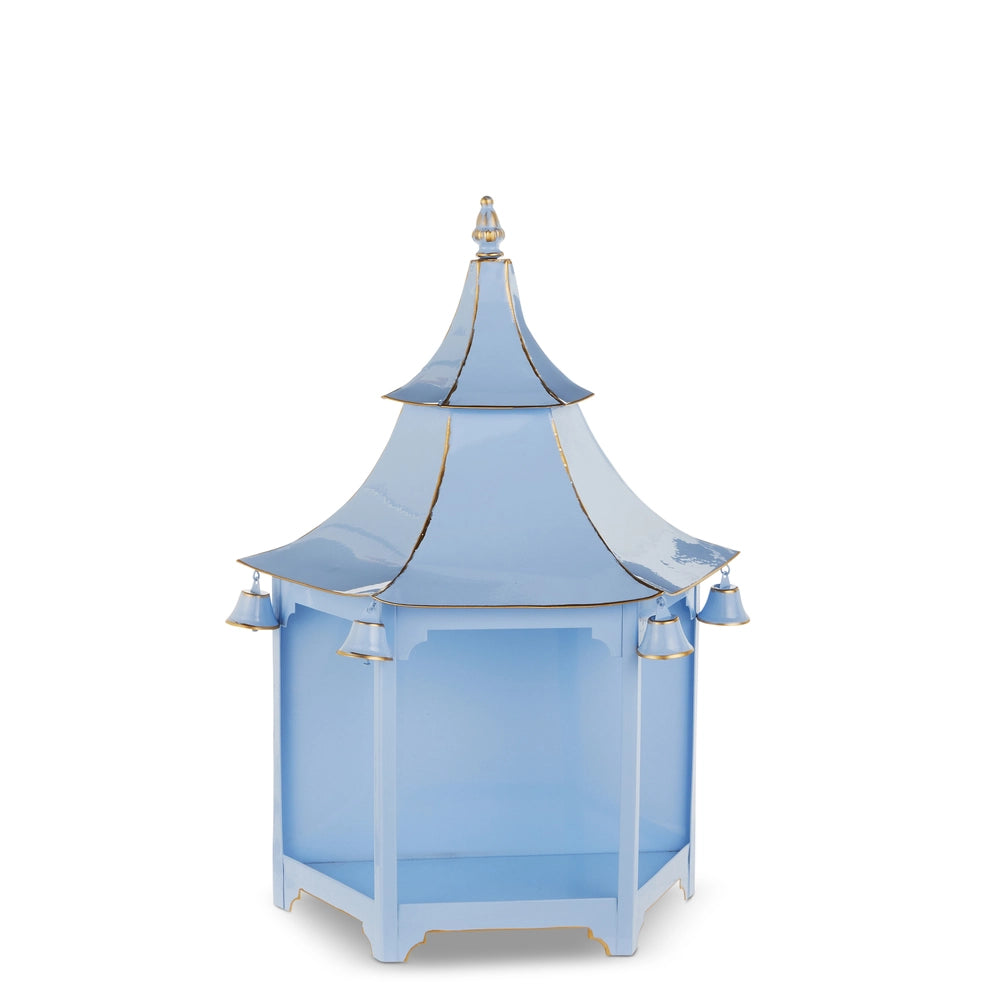 BLUE PAGODA WALL LANTERN