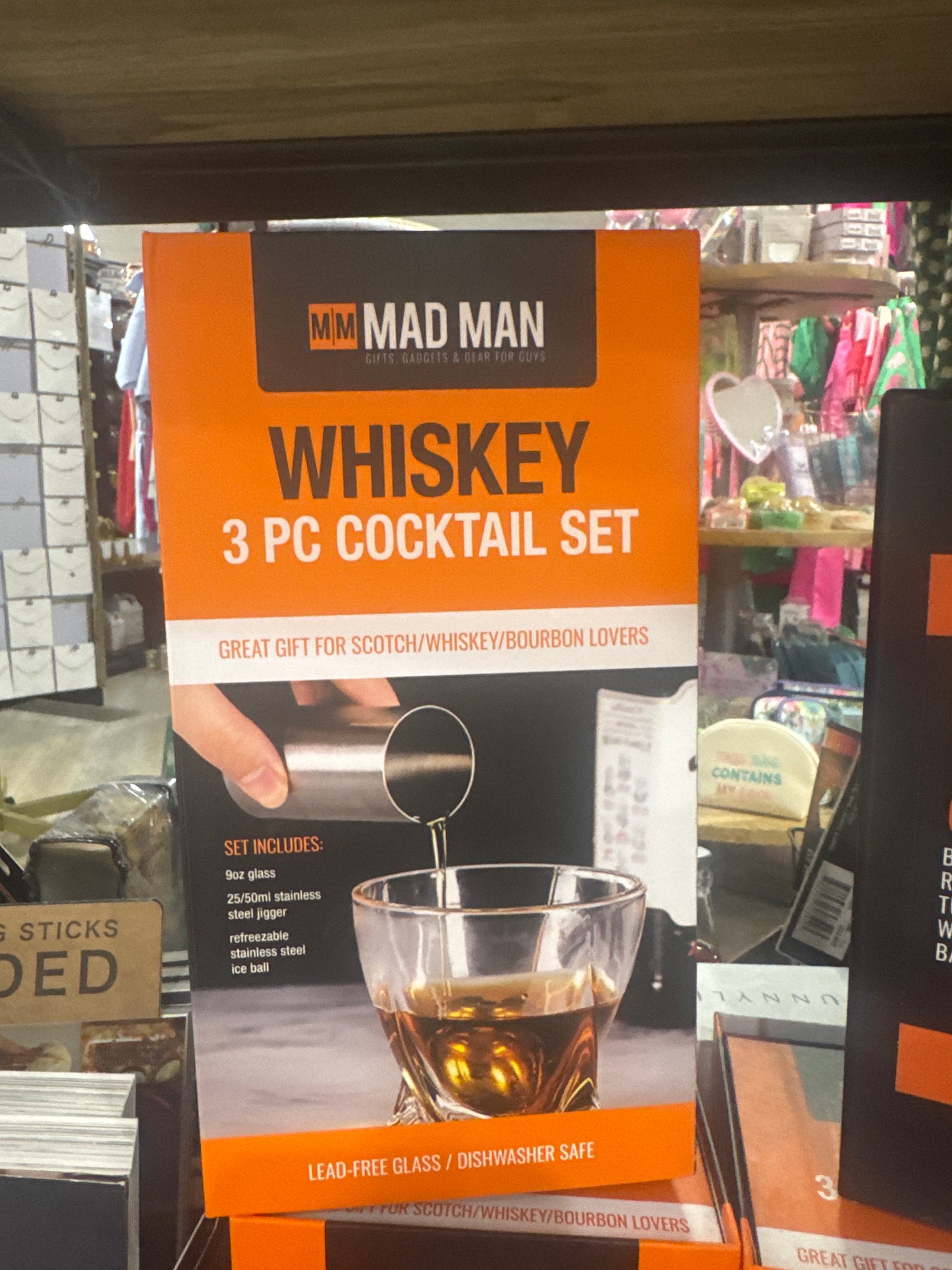 MAD MAN WHISKEY 3PC COCKTAIL SET