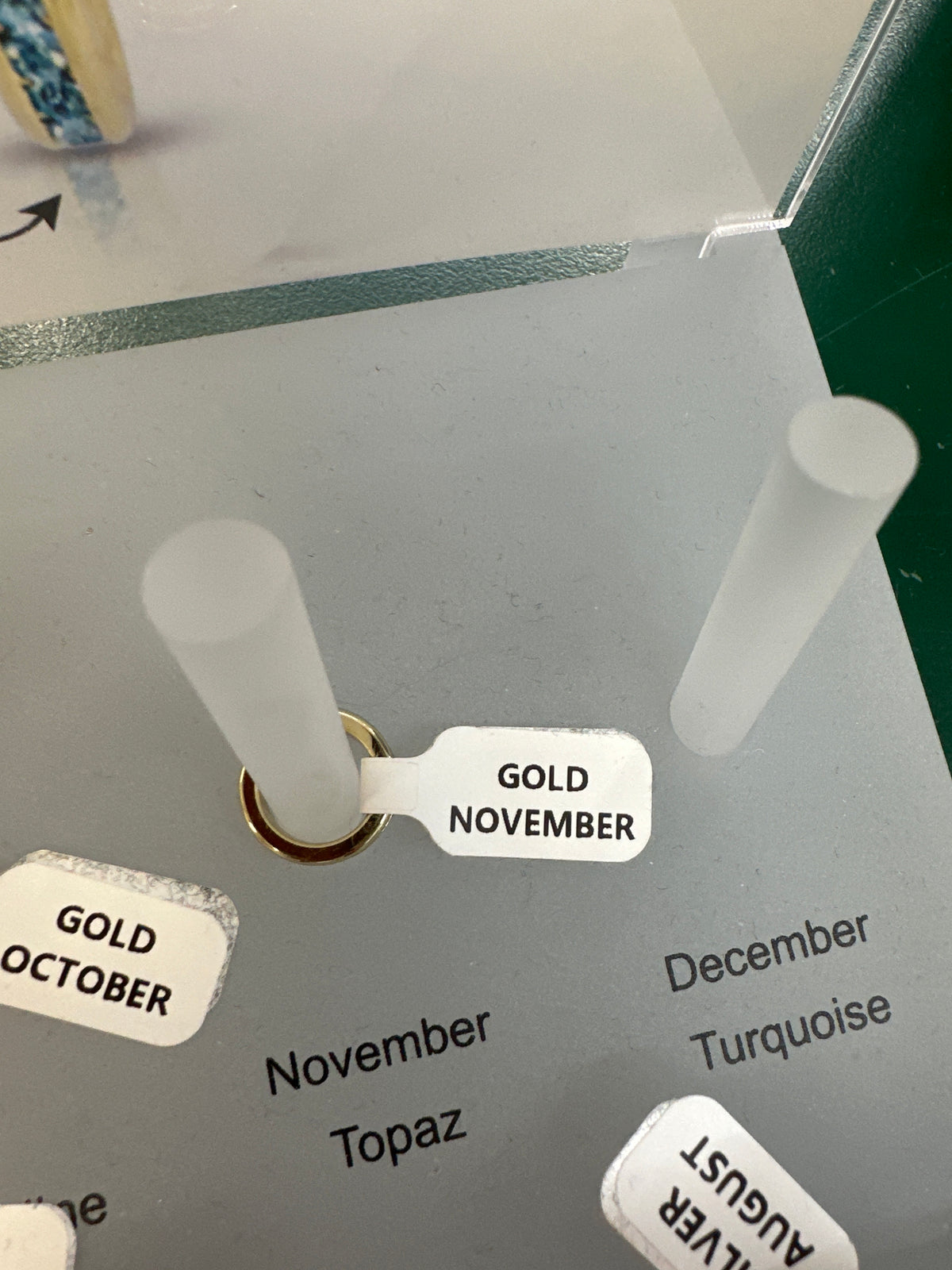 BIRTHSTONE CHARM - GOLD - NOVEMBER