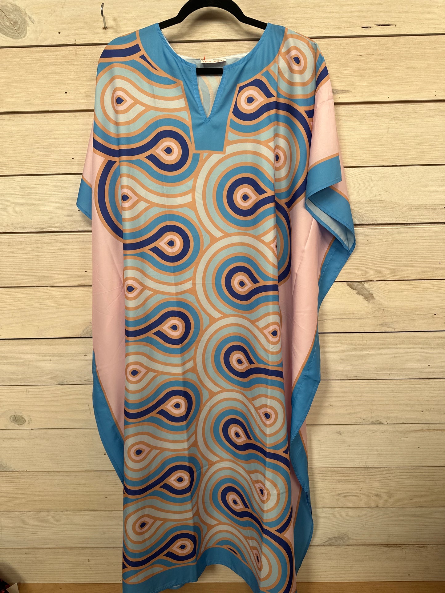 MOO-MOO DRESS W/PINK/BLUE/GOLD