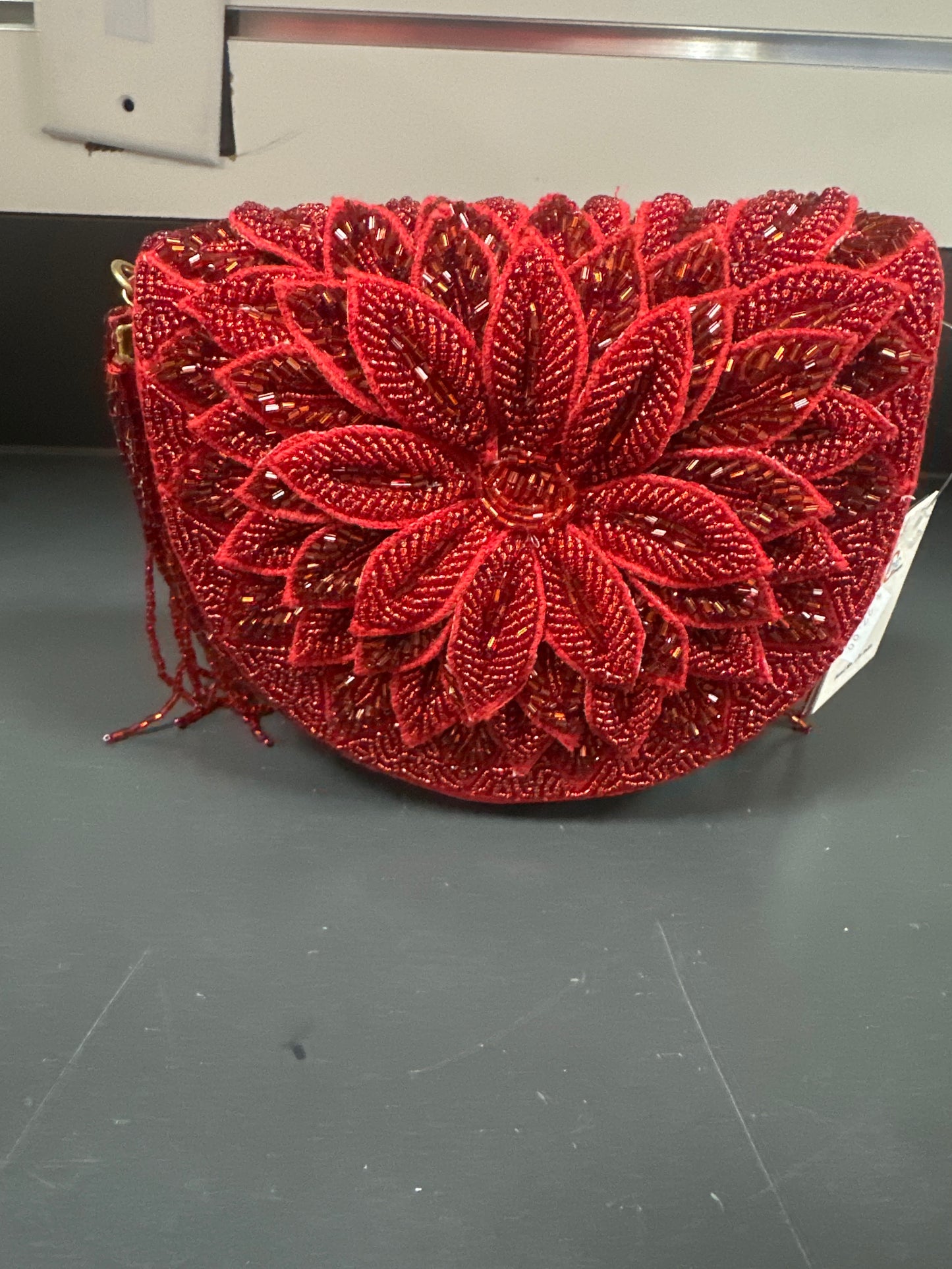 BEADED HAND BAG - RUBY DAHLIA