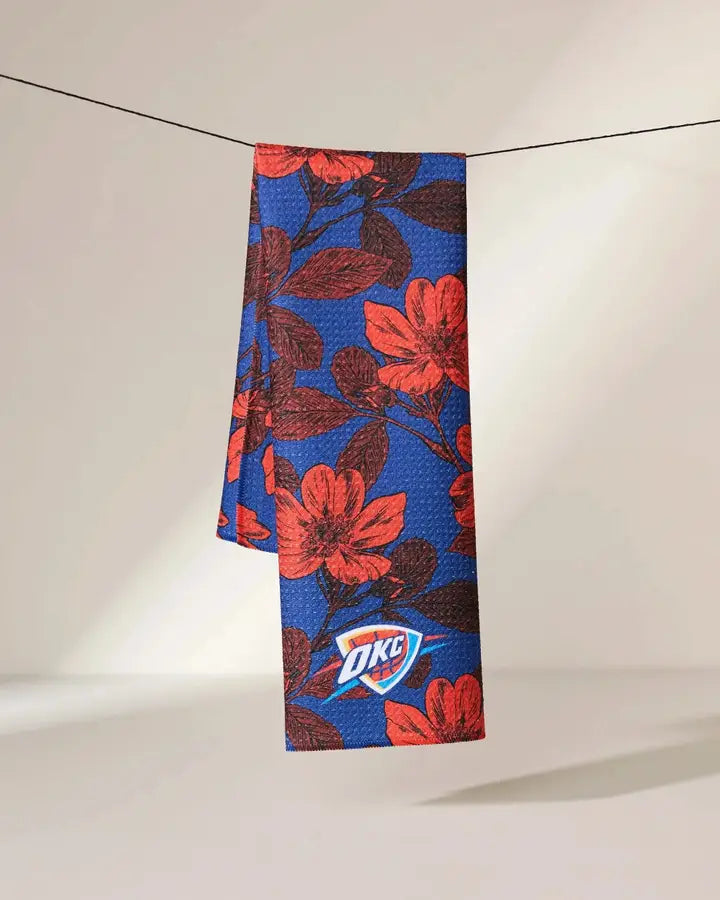 GEOMETRY TEA TOWEL - OKC THUNDER