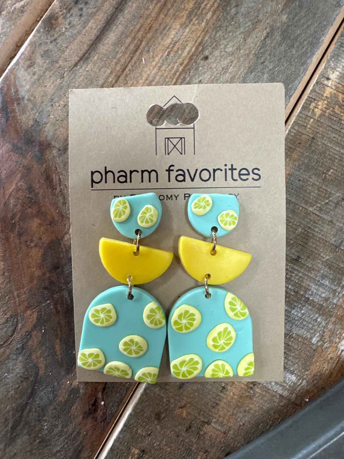MEYER LEMON CLAY EARRINGS