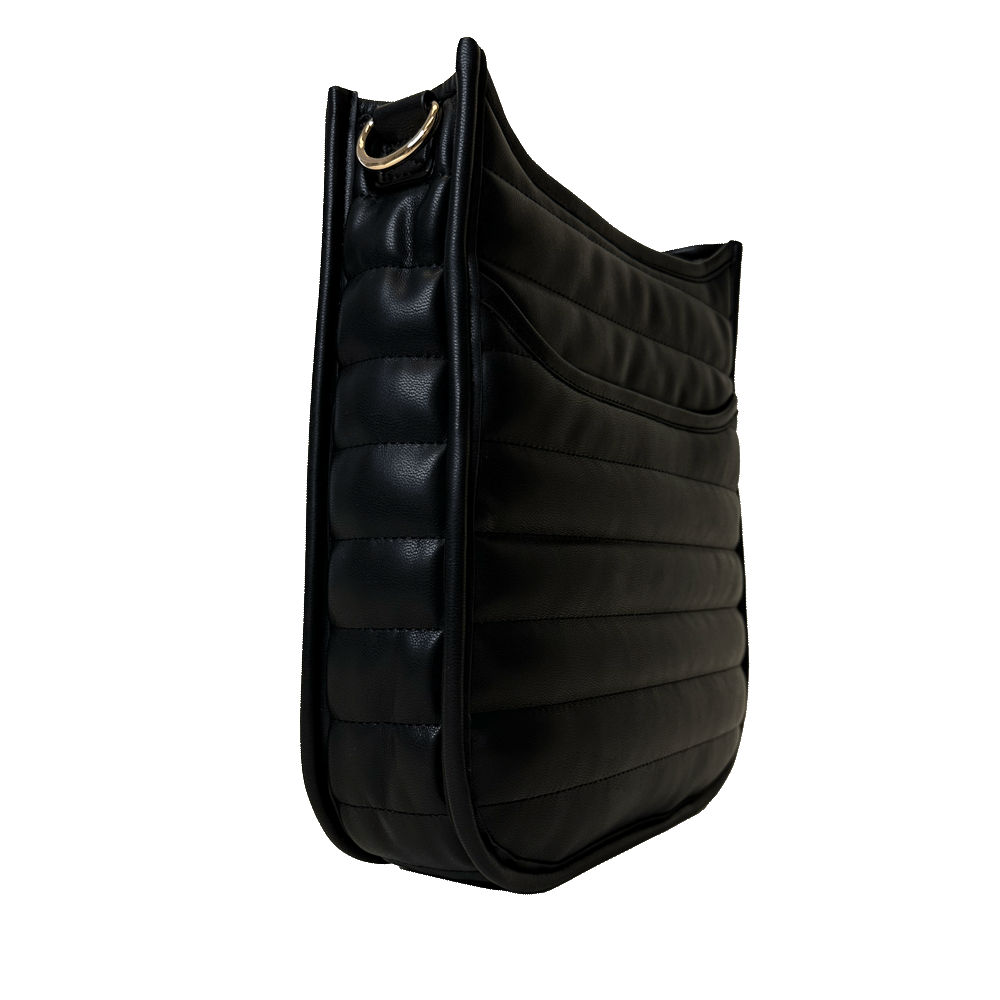 Sarah Quilted Faux Leather Messenger