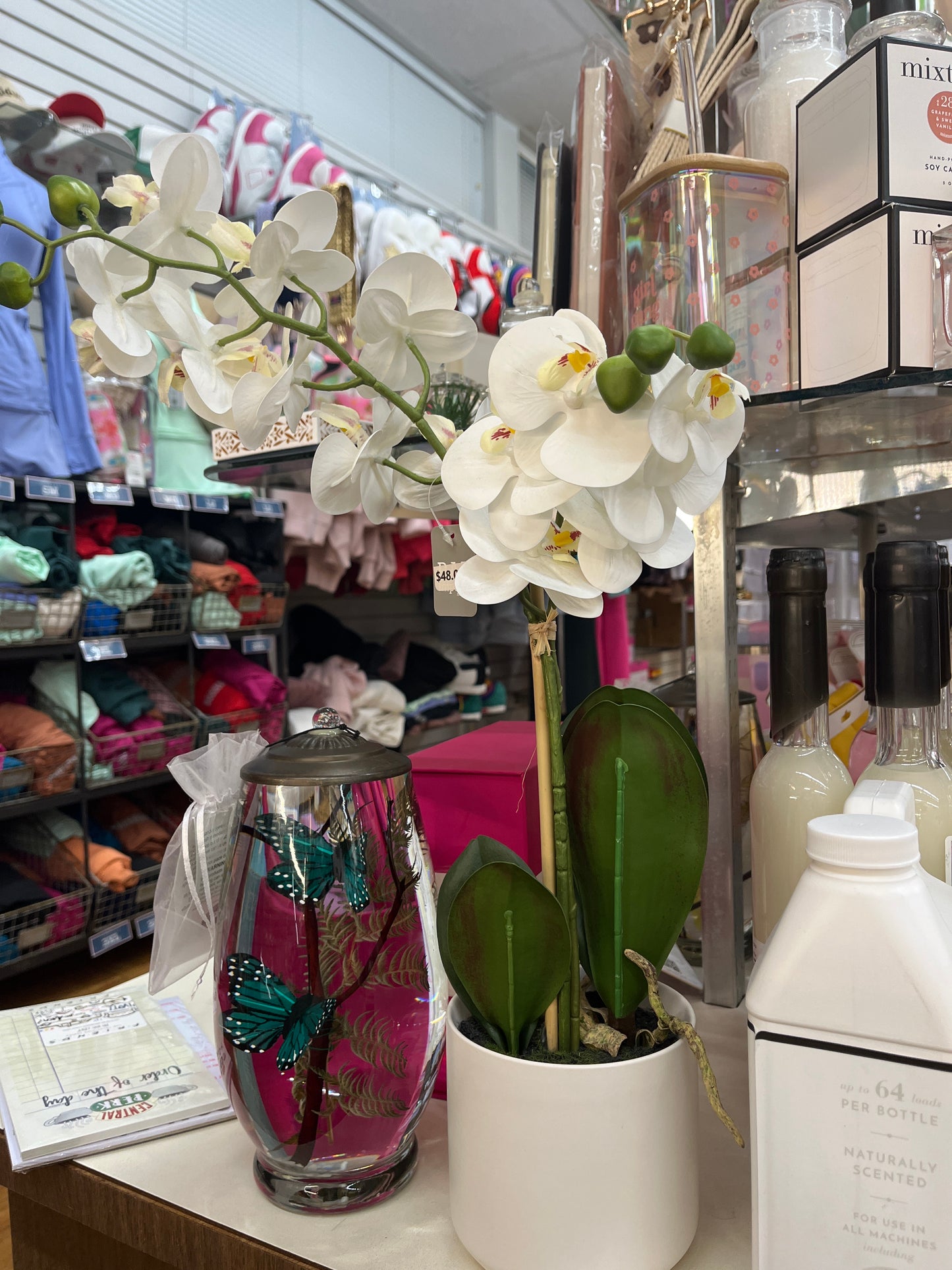 18.25" REAL TOUCH POTTED ORCHID