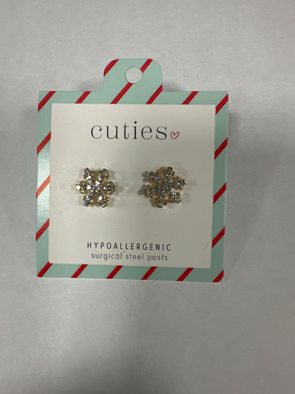 AB CRYSTAL SNOWFLAKES EARRINGS