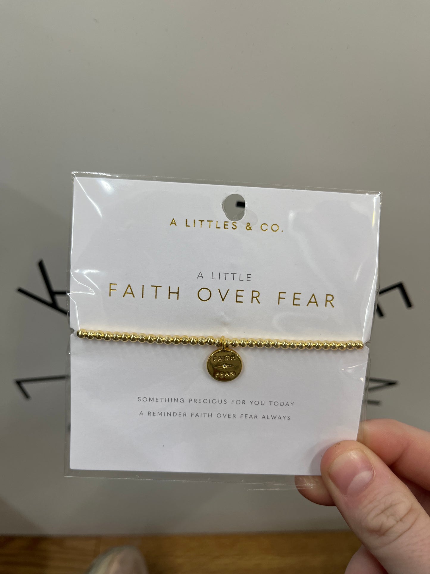 A LITTLE BRACELET - FAITH OVER FEAR