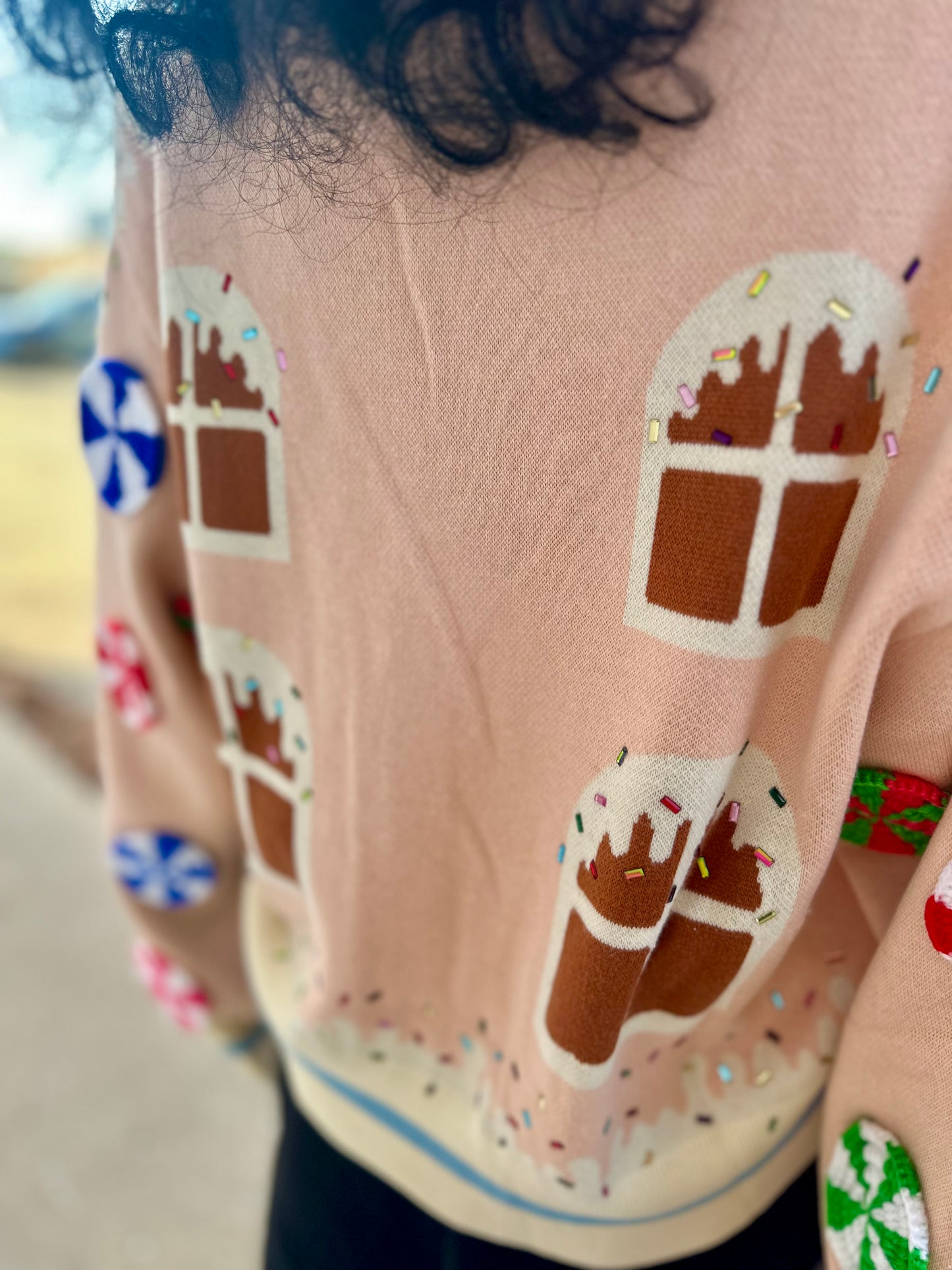 GINGERBREAD HOUSE CARDIGAN
