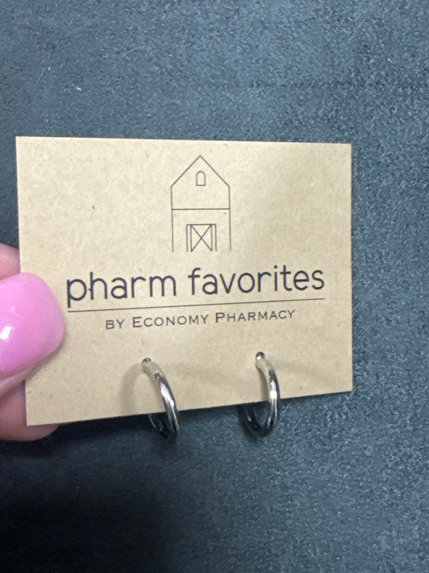 SILVER TONE HOOPS